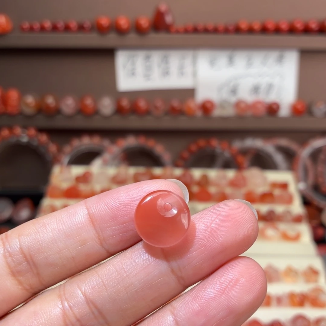 南红玛瑙未镶嵌川料公主扣13+