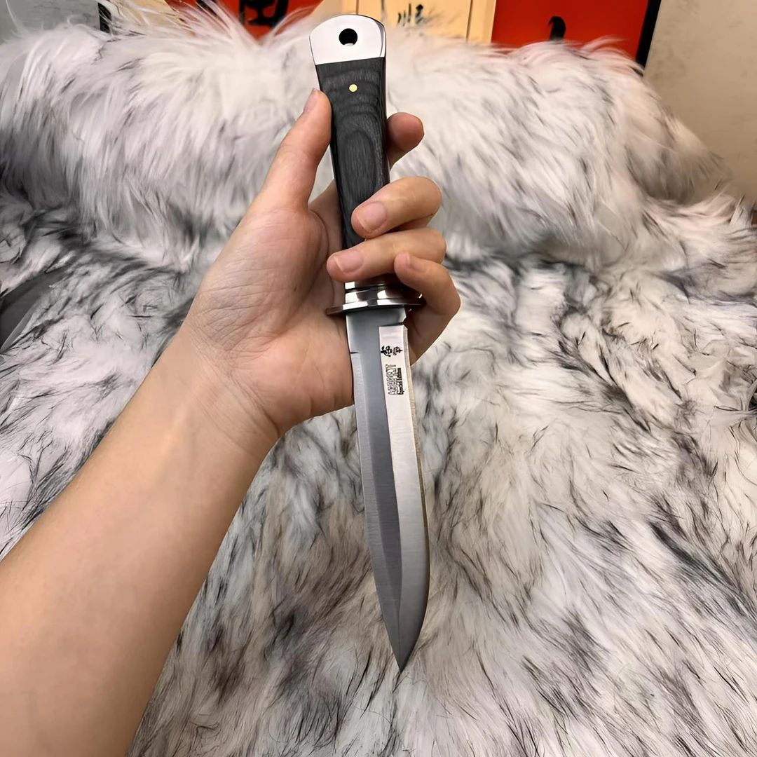 【工厂直销】实木直刀高硬度工具锋利一体高端多功能户外刀野营便携