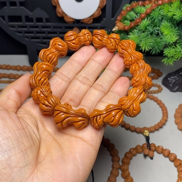 桃核手串花生手串