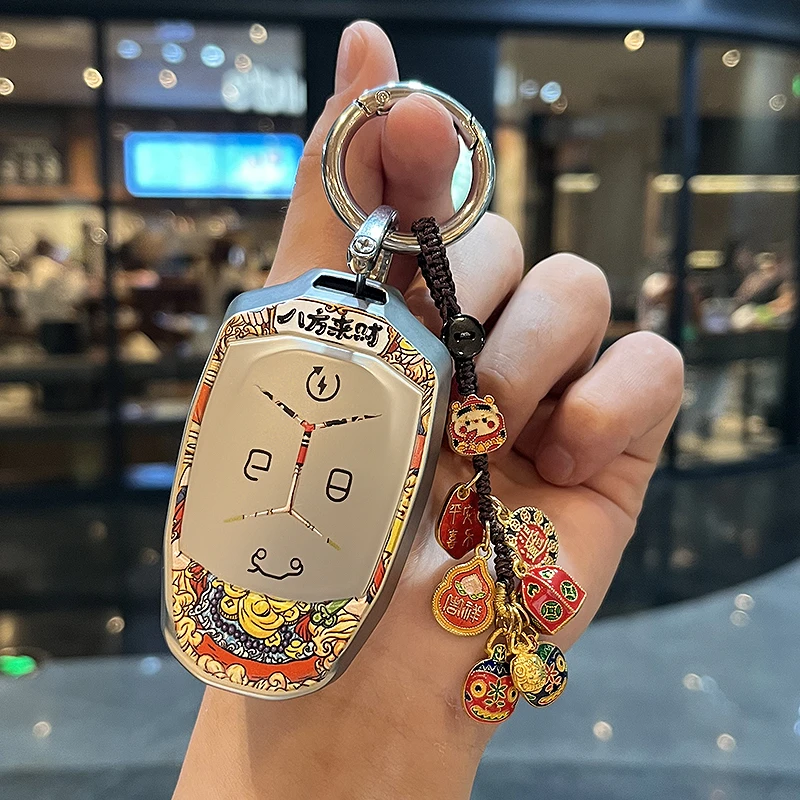 适用领克钥匙套专用01/02/03/05/06/09车包扣保护壳新能源高档男