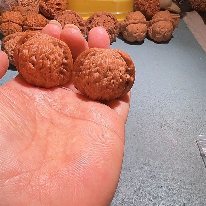 文玩核桃把件对歪磨38.5