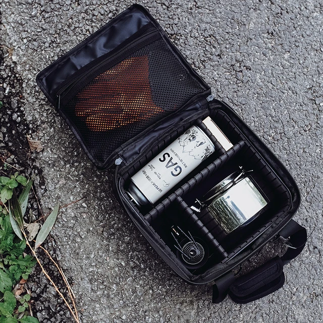 户外露营轻量尼龙多功能荷兰锅餐具装备储物分隔收纳包