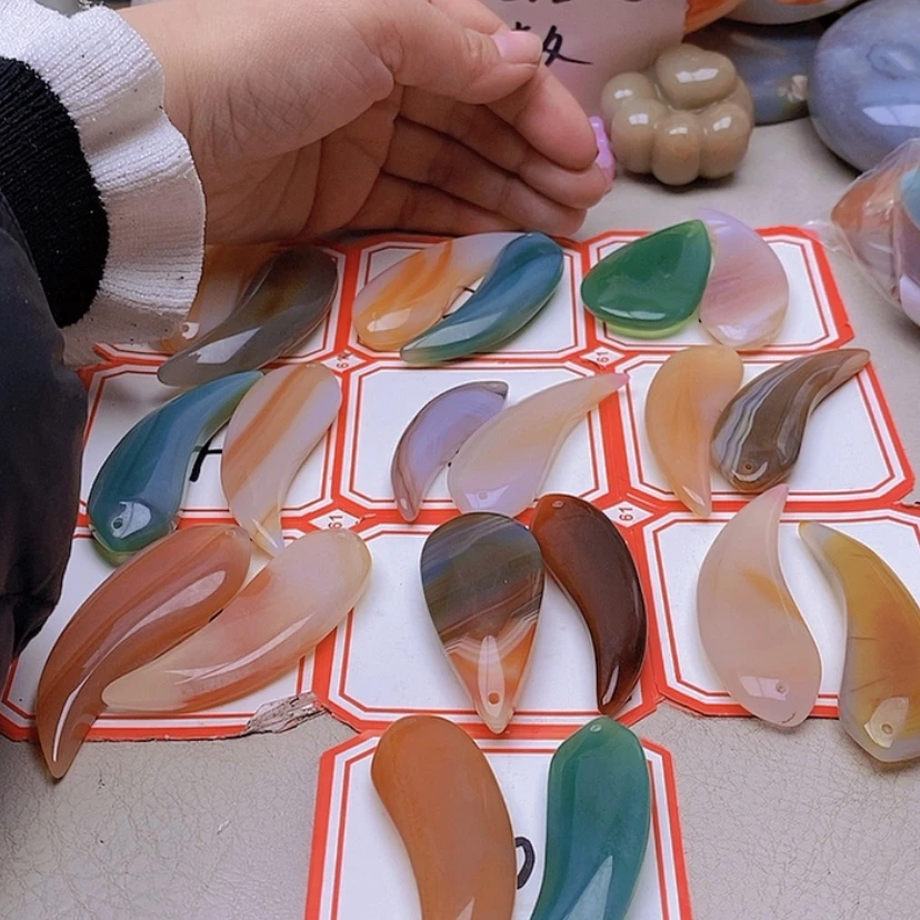 【闪购商品】未镶嵌玛瑙/玉髓珠宝半成品6***3