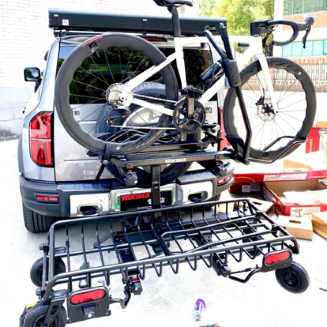 yakima车尾载物架EXO拖钩装载汽车SwingBase摇摆底座可折叠模块化