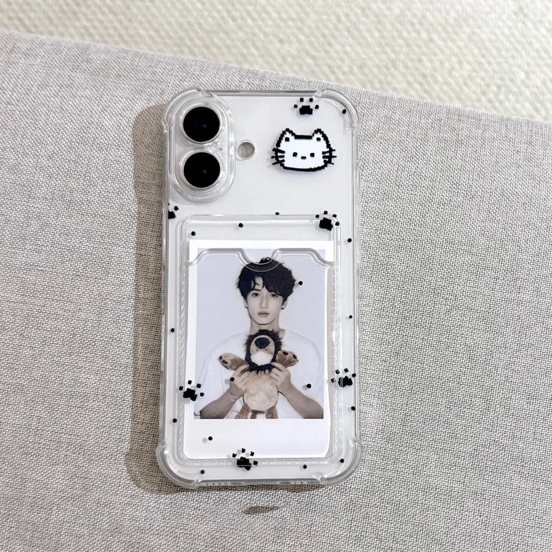 BANCA像素猫适用苹果16/17promax卡包手机壳iPhone15/14/13/12/11