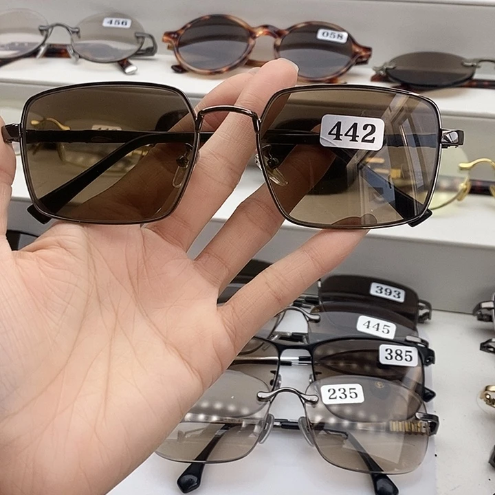 无框款天然水晶石头镜