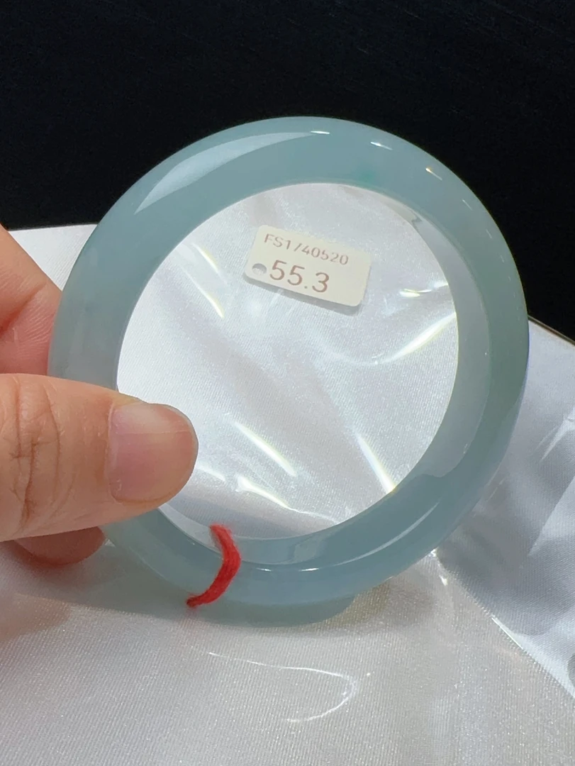 女款晴水蓝圈口56至58水润百搭