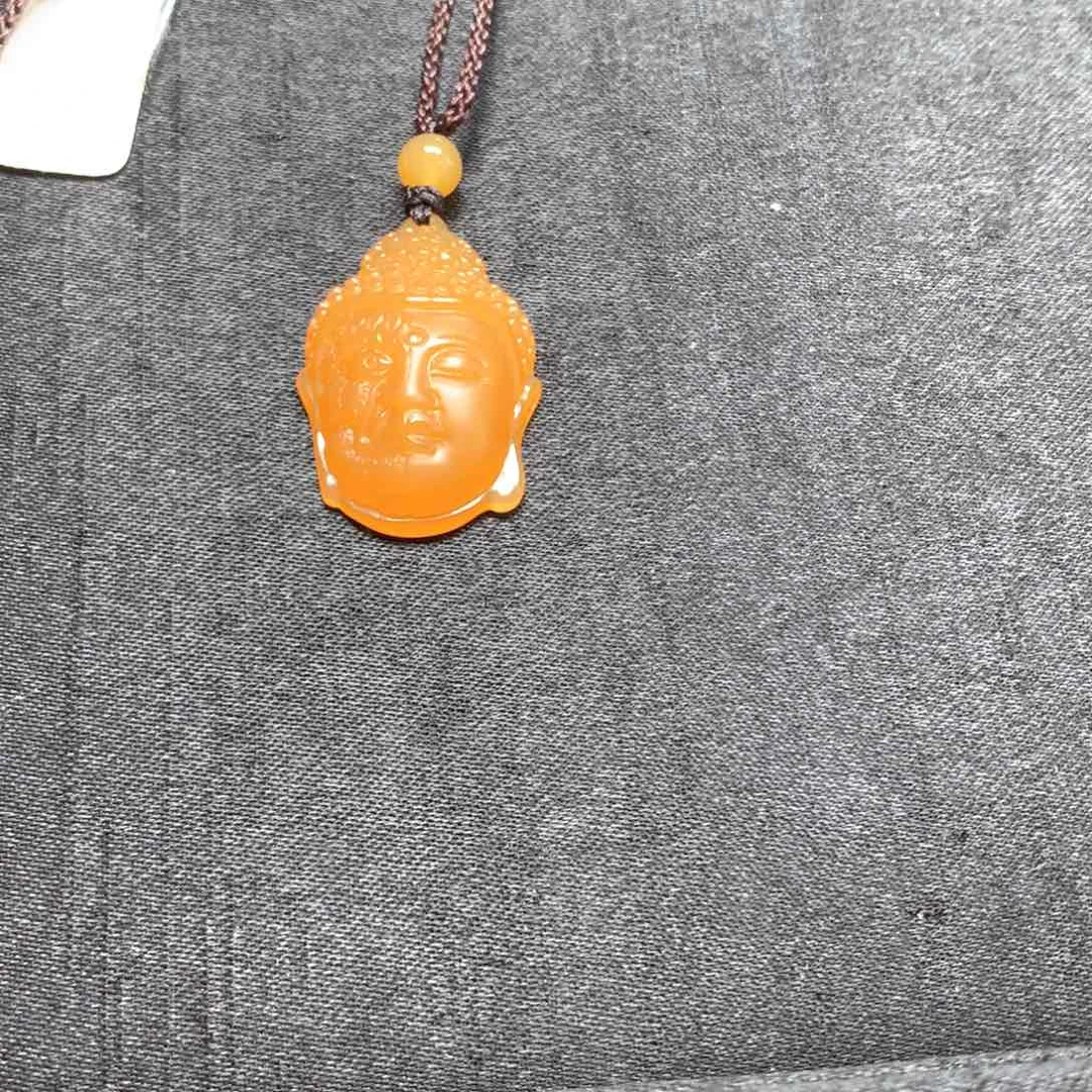 石英质玉（黄龙玉）未镶嵌挂件