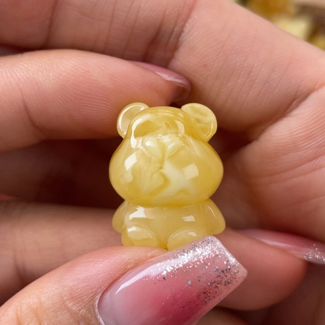 琥珀裸石未镶嵌蜜蜡