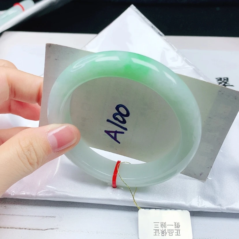 【闪购商品】翡翠手镯未镶嵌缅甸天然a货手镯55