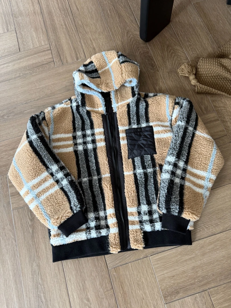 舟舟【苏兰格毛绒服】设计感羊毛外套潮流时尚棉