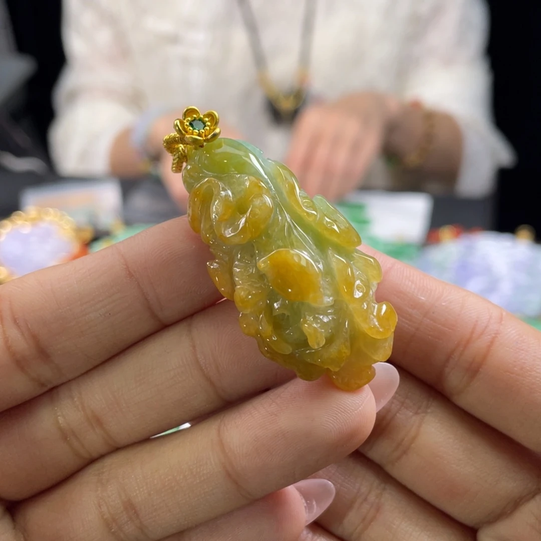 翡翠未镶嵌颈饰代编织