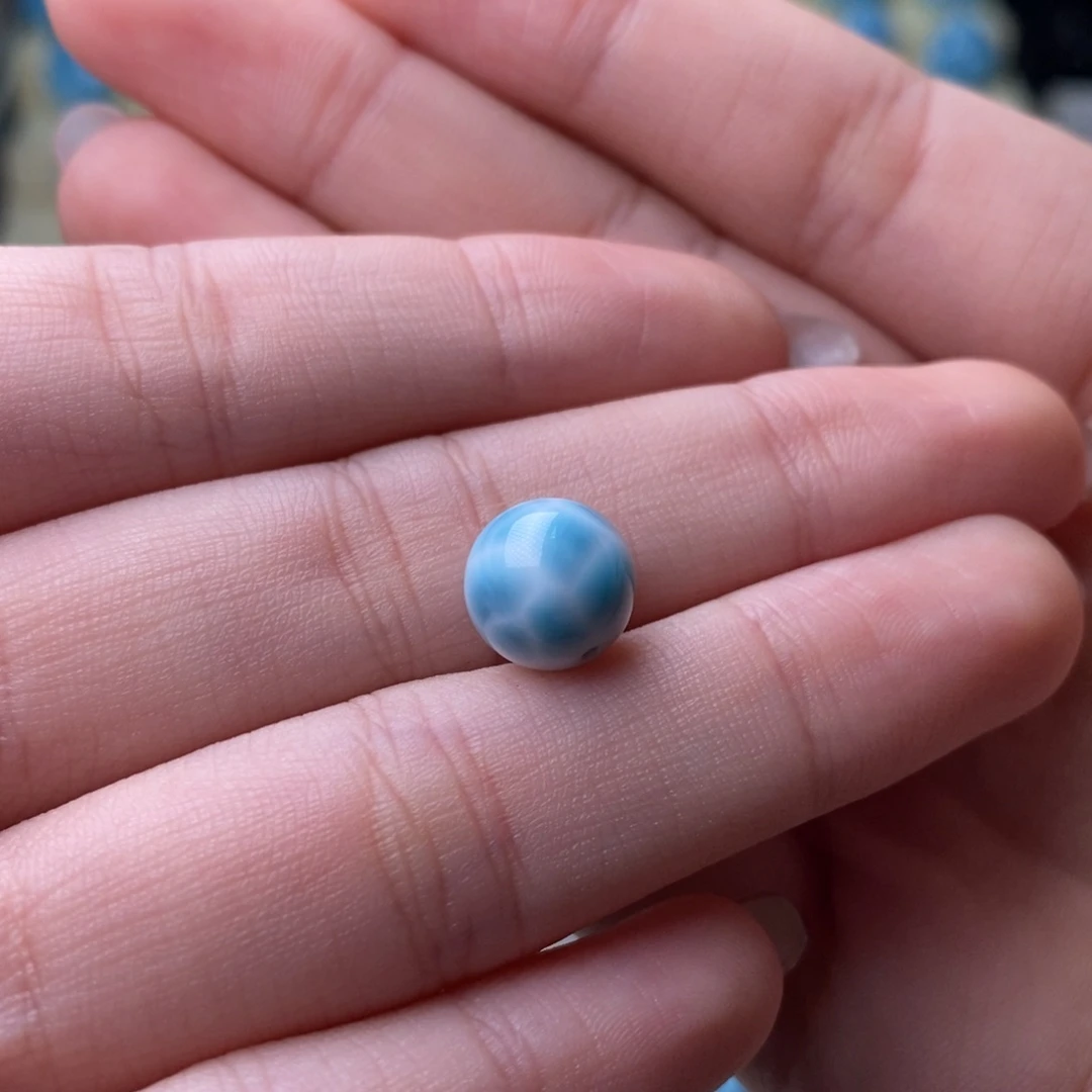༊***࿐针钠钙石（海纹石）未镶嵌颈饰9.3mm