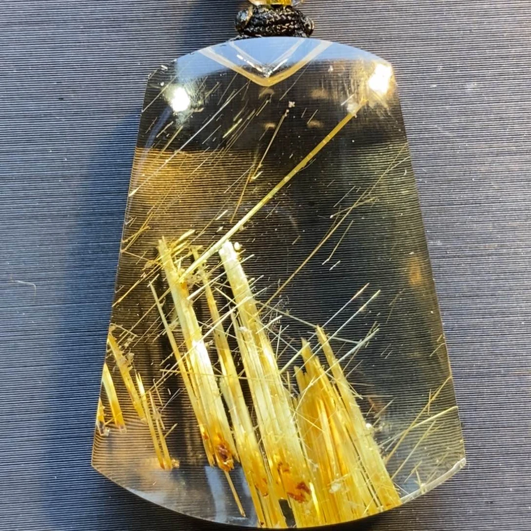 水晶颈饰未镶嵌钛晶无事牌