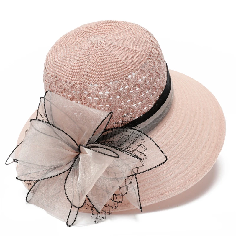 中老年人春夏天帽子女妈妈遮阳帽薄款老人奶奶大檐防晒太阳渔夫帽