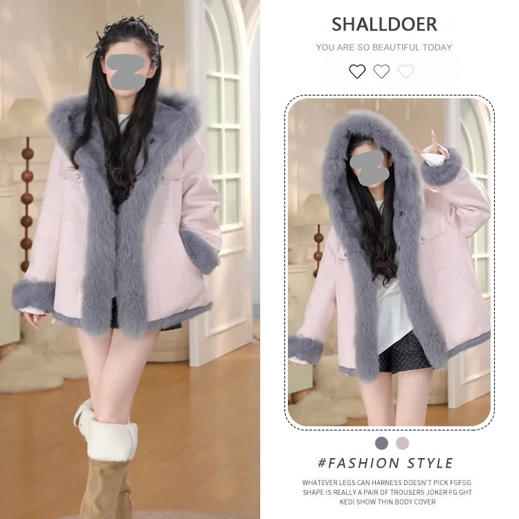 2025秋季新款连帽双面穿外套女韩版时尚高级感纯色小众洋气上衣