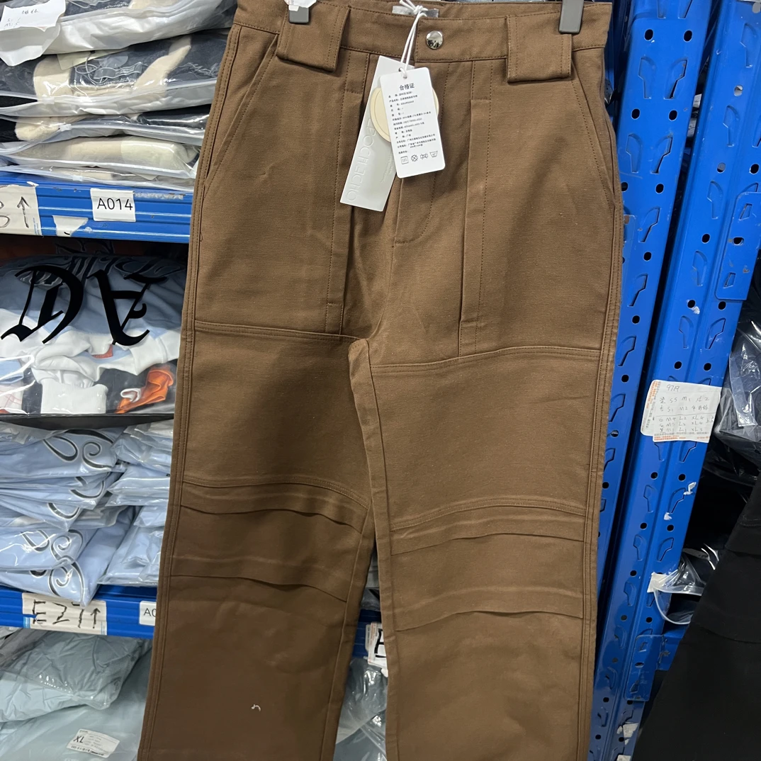 E42#立体结构斜纹牛仔裤男装