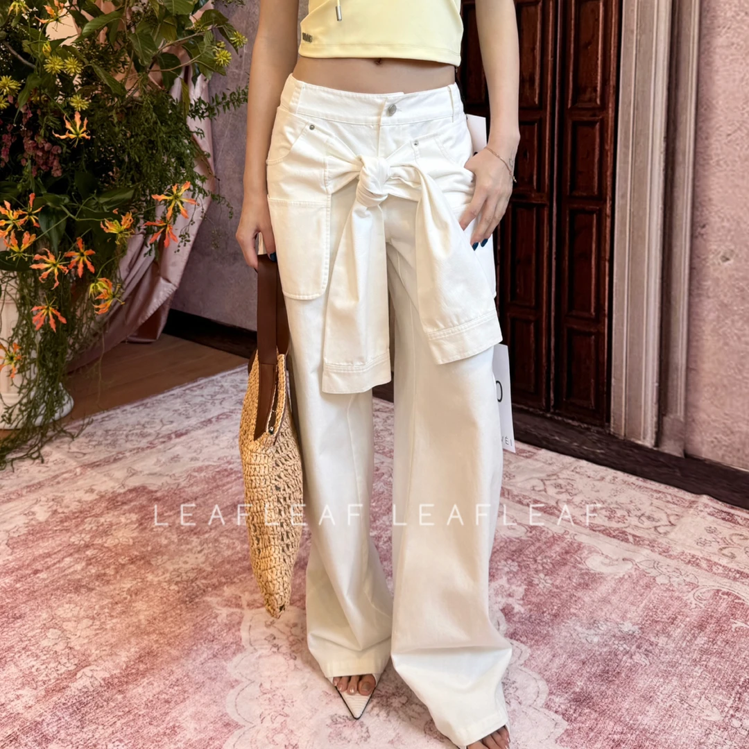 LEEWEI 可拆围裹式长裤两件套 LEAFLEAF设计师品牌