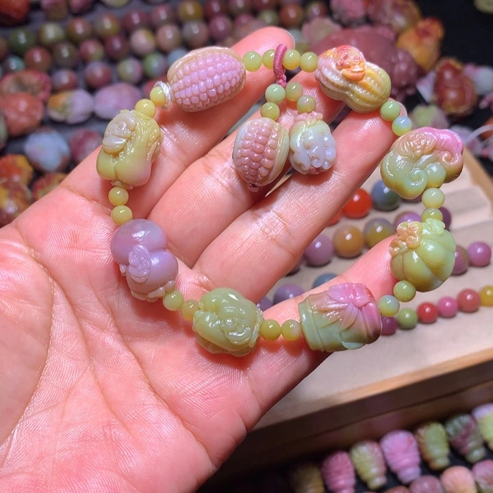 玛瑙/玉髓未镶嵌手串盐源玛瑙