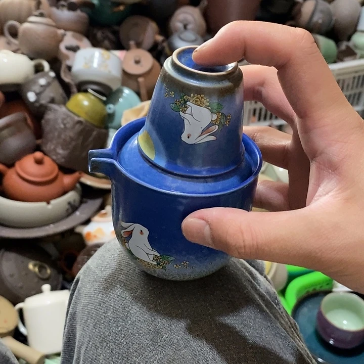 瓷片荷花绽放了我要来接