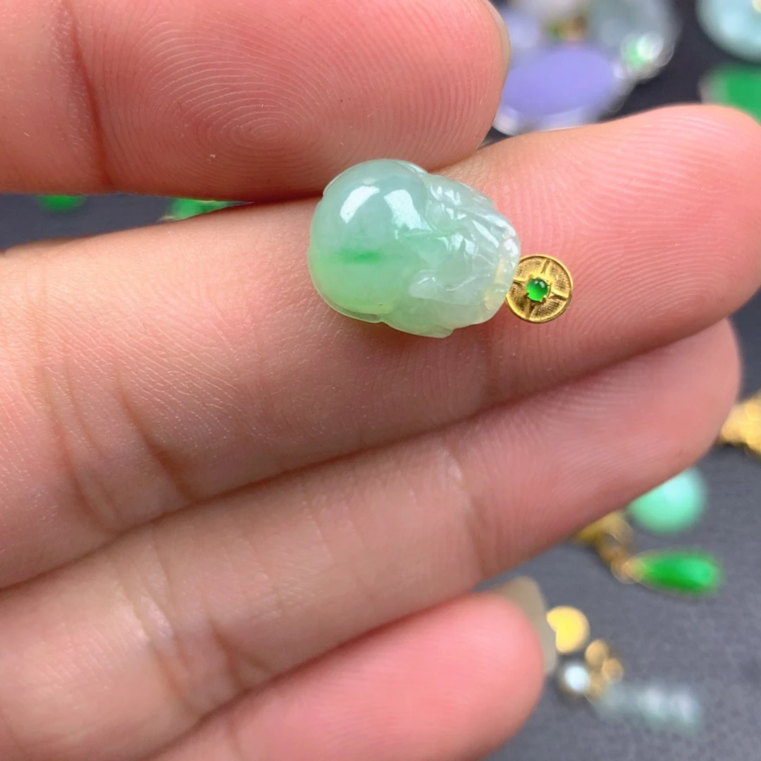 【闪购商品】翡翠18K金镶嵌颈饰翡翠