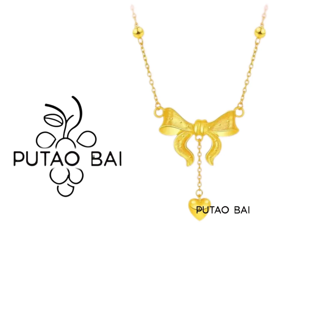 铜合金项链 在逃流苏蝴蝶结项链