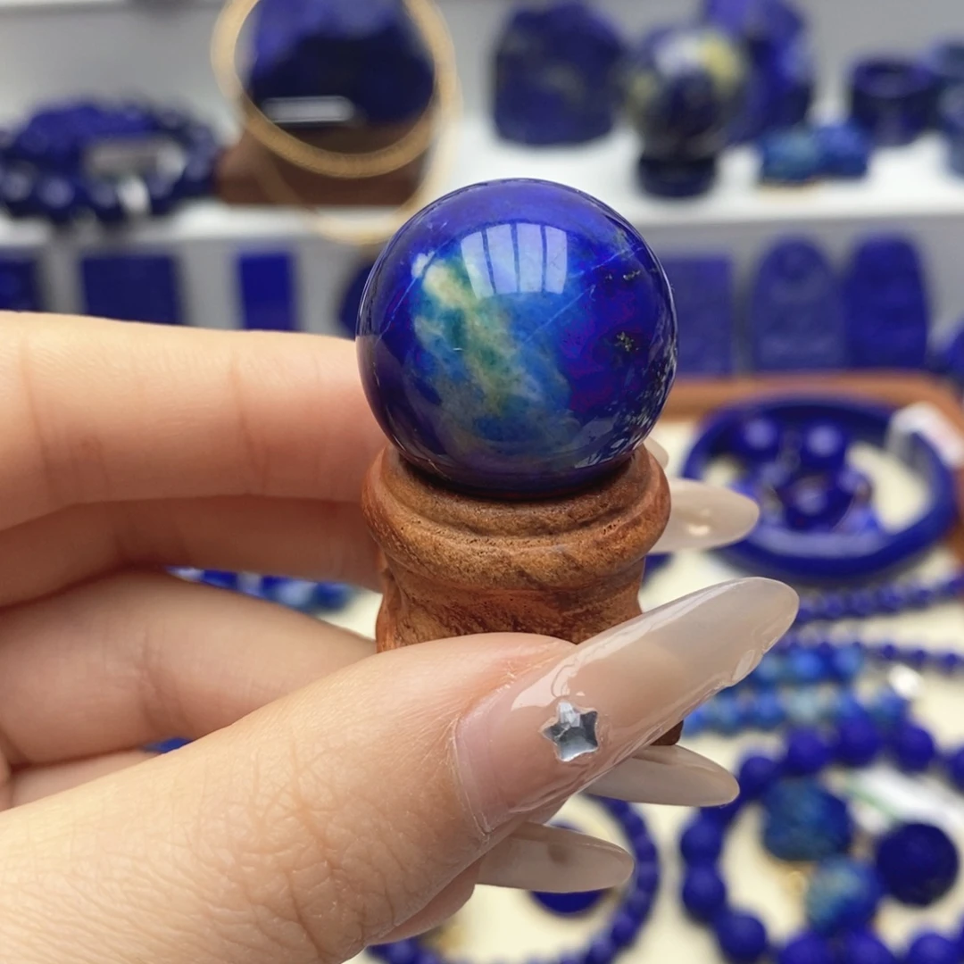 青金石未镶嵌大球