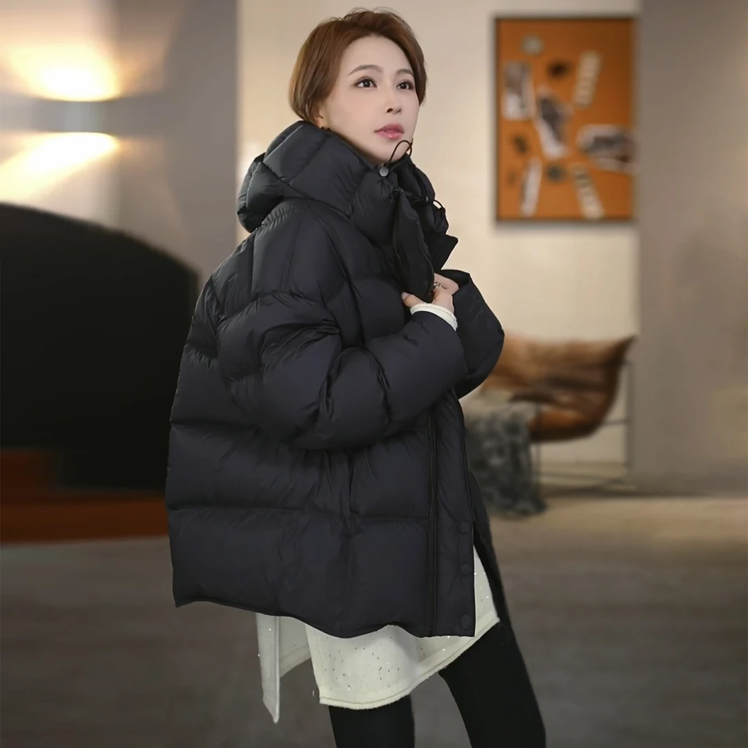 溶溶【轻暖泡芙】RONGRONG 90白鹅绒高蓬云朵泡芙感抗寒羽绒服7592