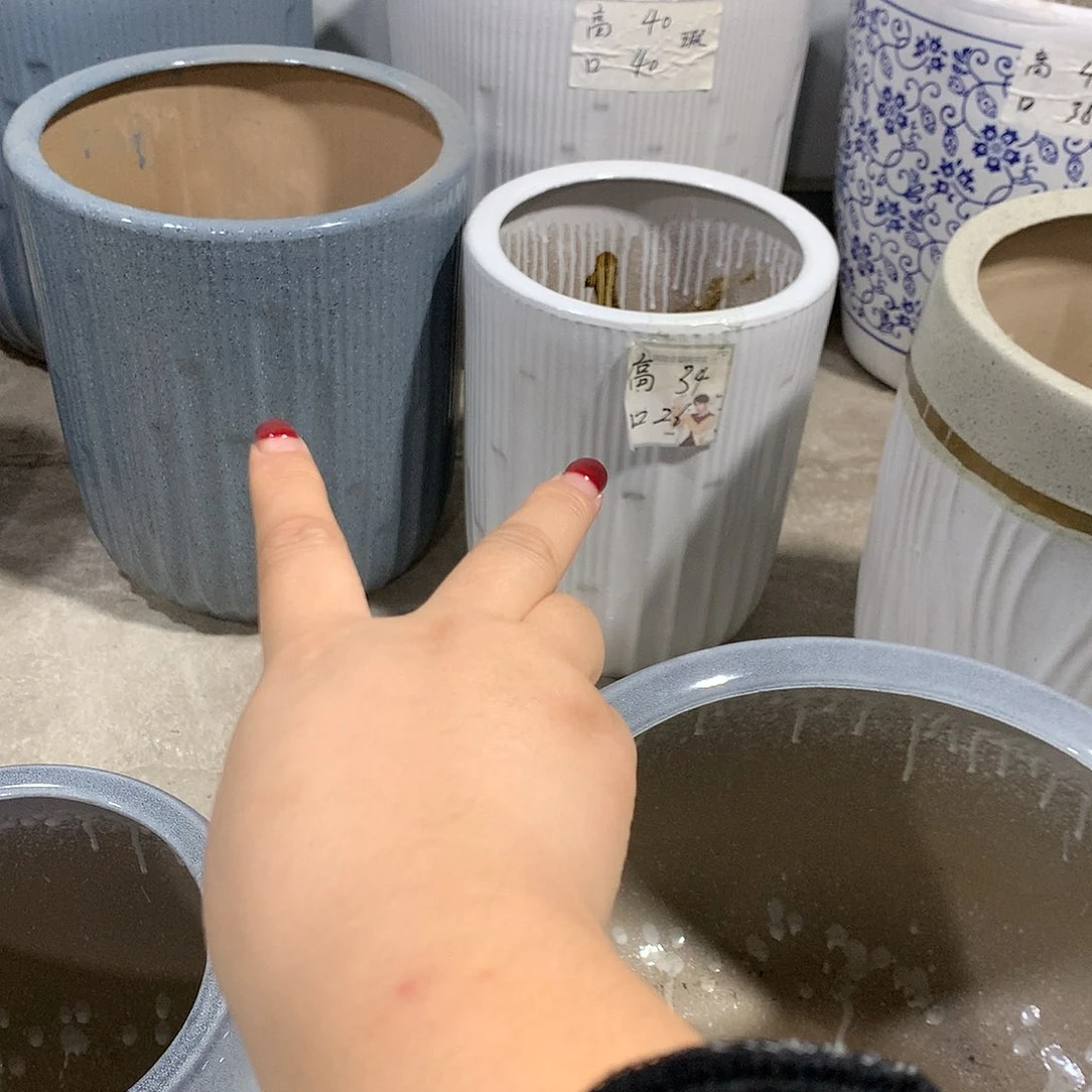 高温陶瓷花盆微瑕