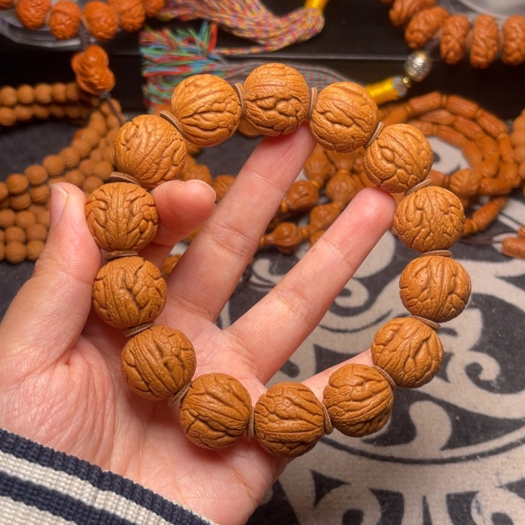手串桃核龙纹龙珠20