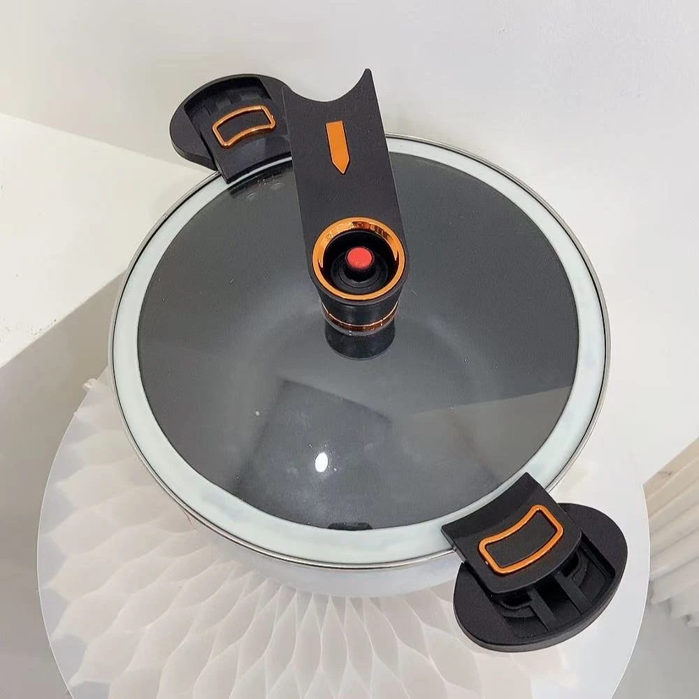 珐琅大容量微压锅家用不粘锅汤锅双耳炖锅燃气电磁炉通用