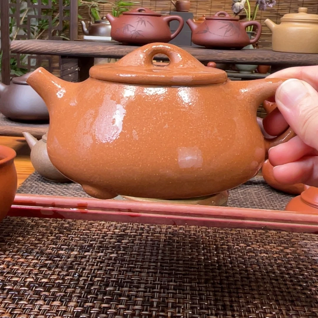茶壶紫砂宜兴原矿紫砂手工制320