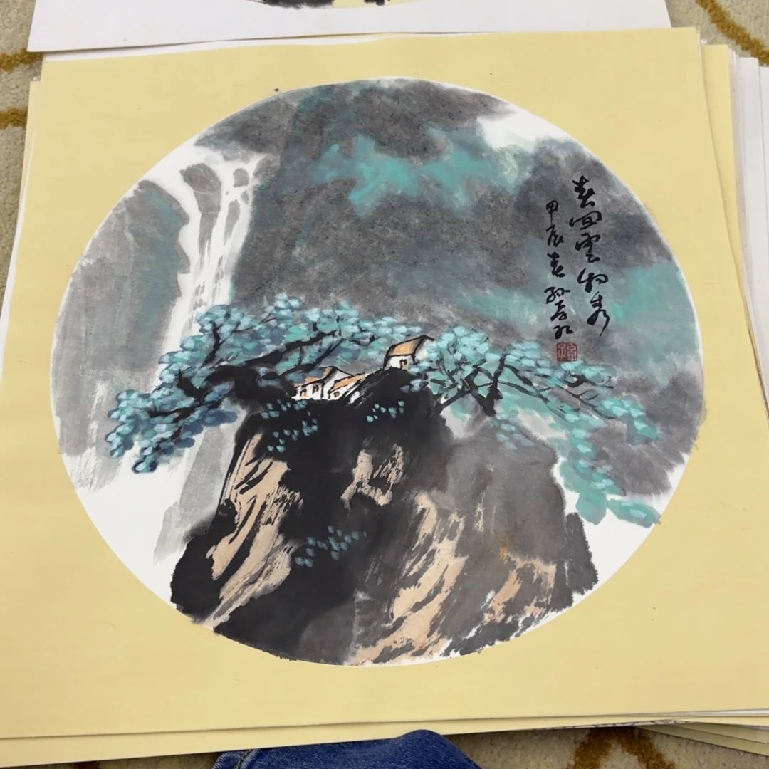 国画38-38卡纸作品童