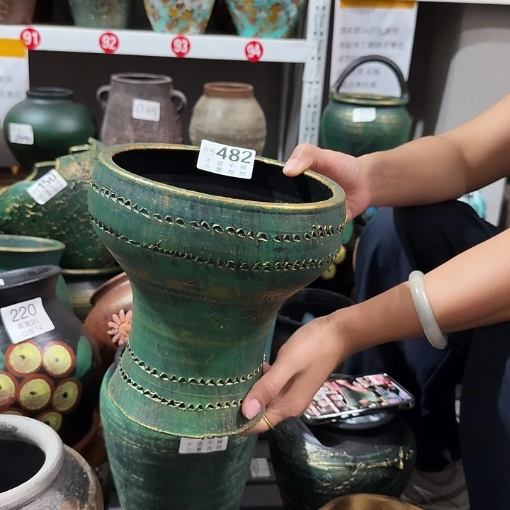 瑕疵金绿鱼尾482高度20口径18