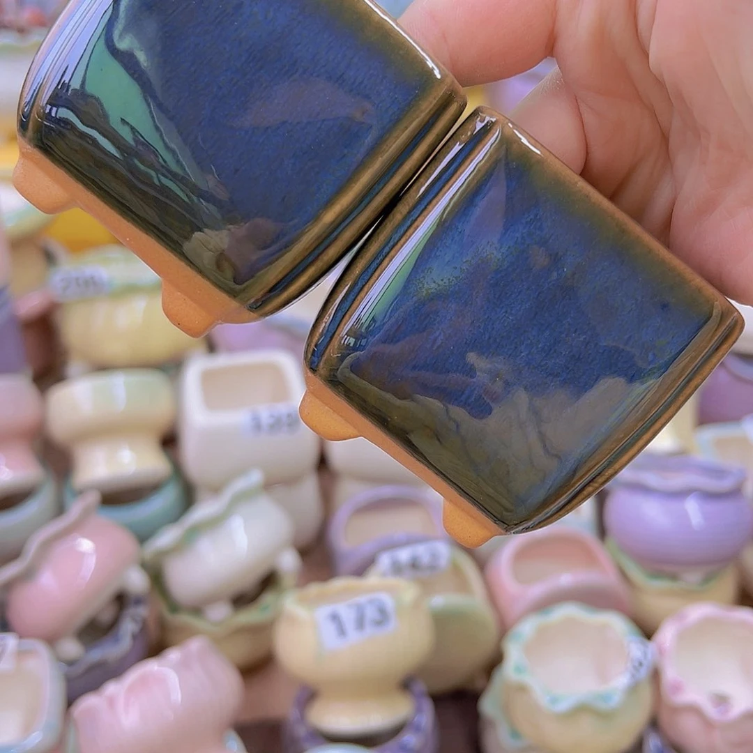 红陶陶瓷花盆当场满12包邮