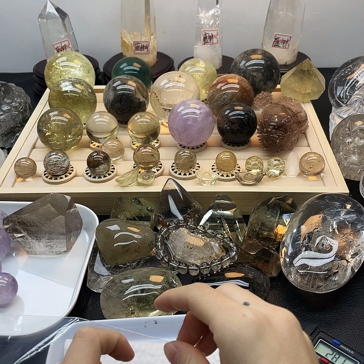 未镶嵌珠宝半成品发晶427水晶