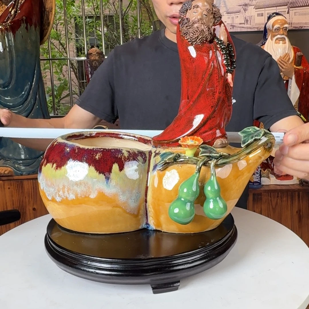 一风堂石湾花盆，