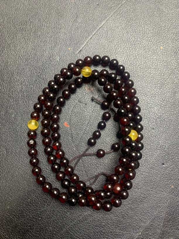 天然原矿琥珀蜜蜡108