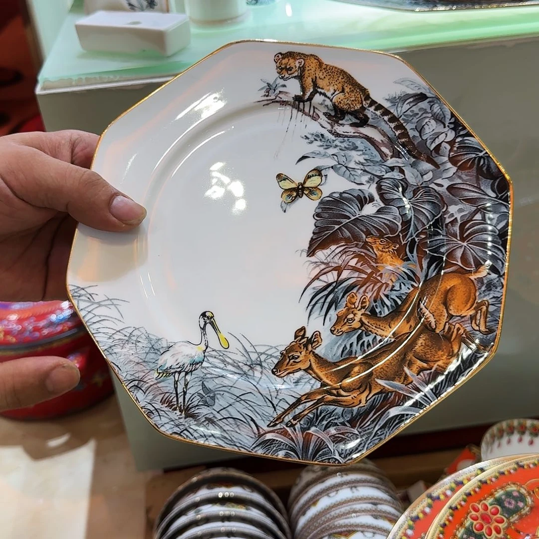 瓷片陶瓷工艺品艺术正品包邮