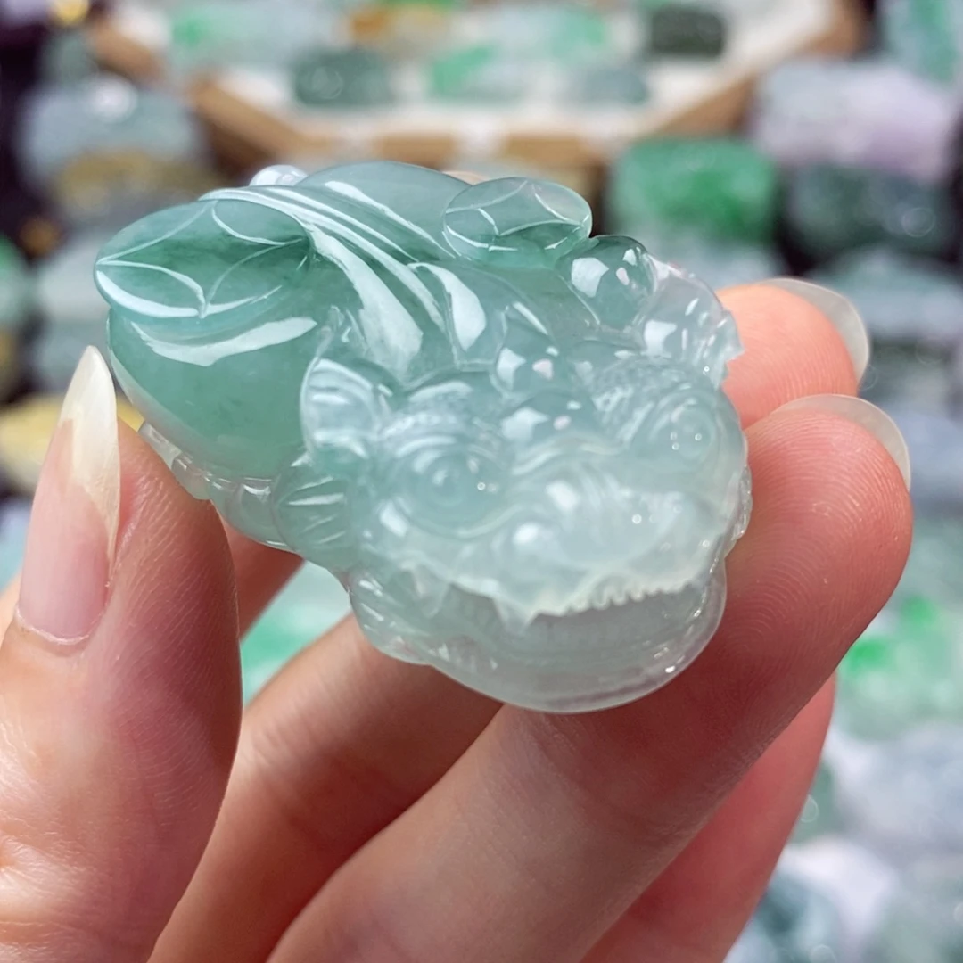 翡翠未镶嵌颈饰天然