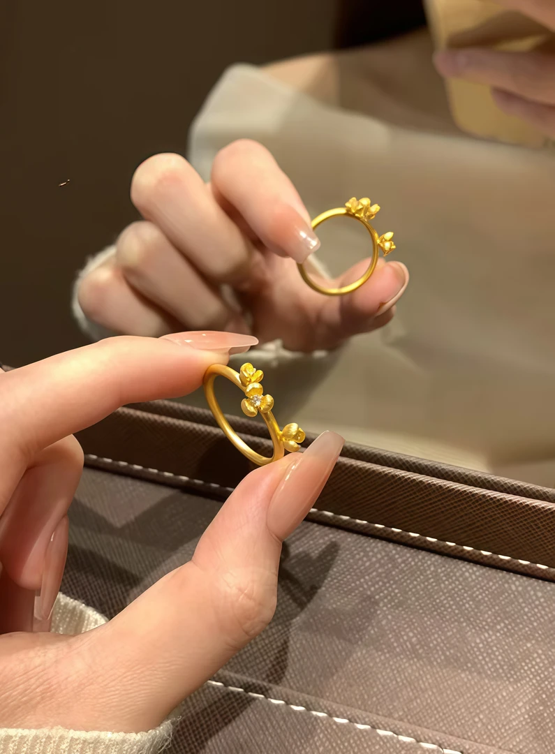 【尚之品】三花苞开口戒指