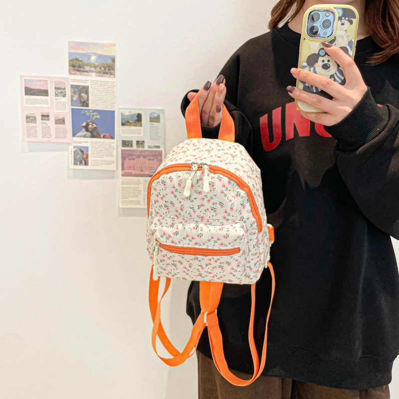 粉丝福利价可爱风背负式双根女书包小清新日系美式风双肩包女韩版