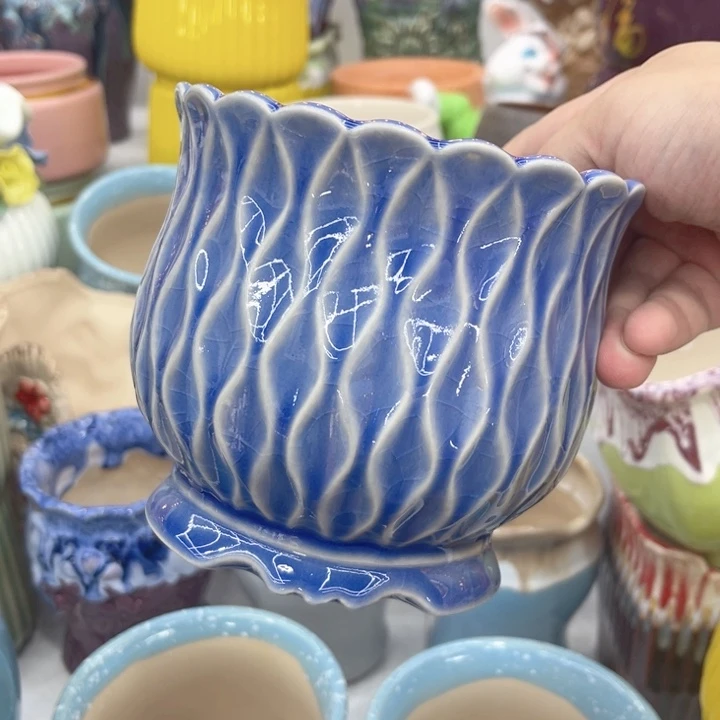 多肉植物陶瓷花盆9.99包邮