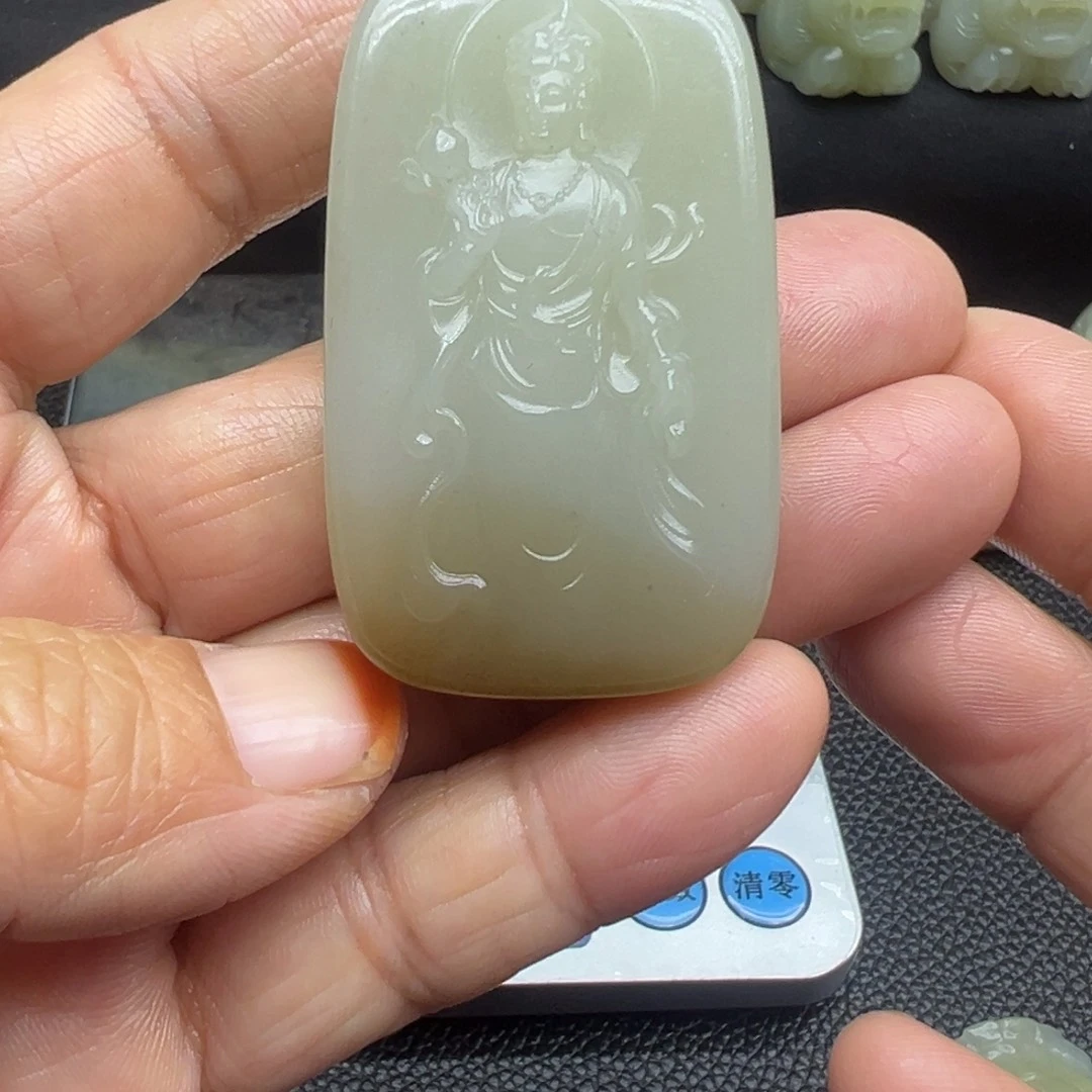 和田玉（糖玉）未镶嵌吊坠(不含链)