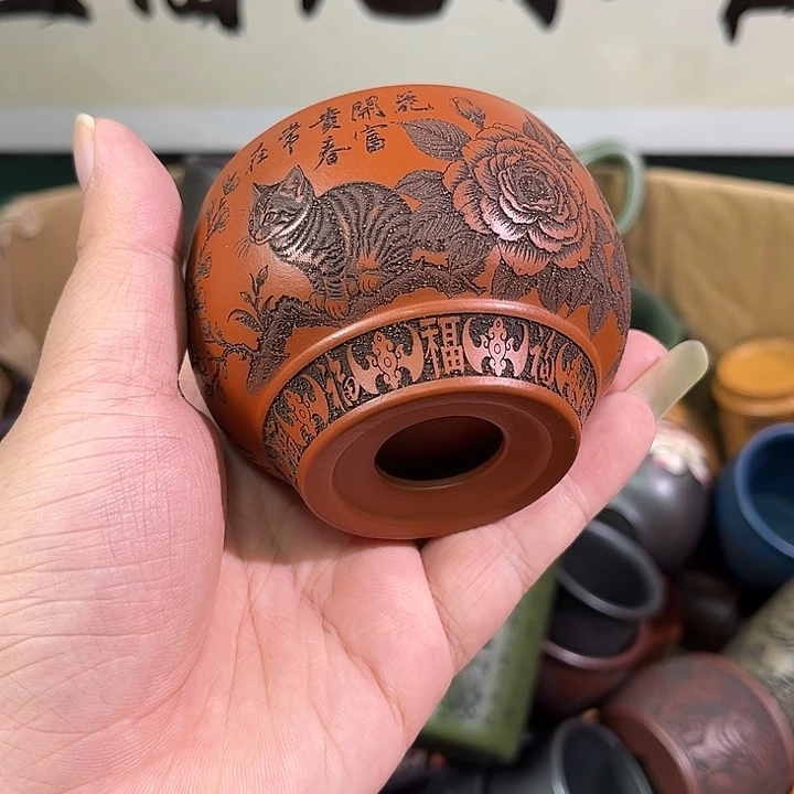 茶杯紫砂全手工紫砂主人杯