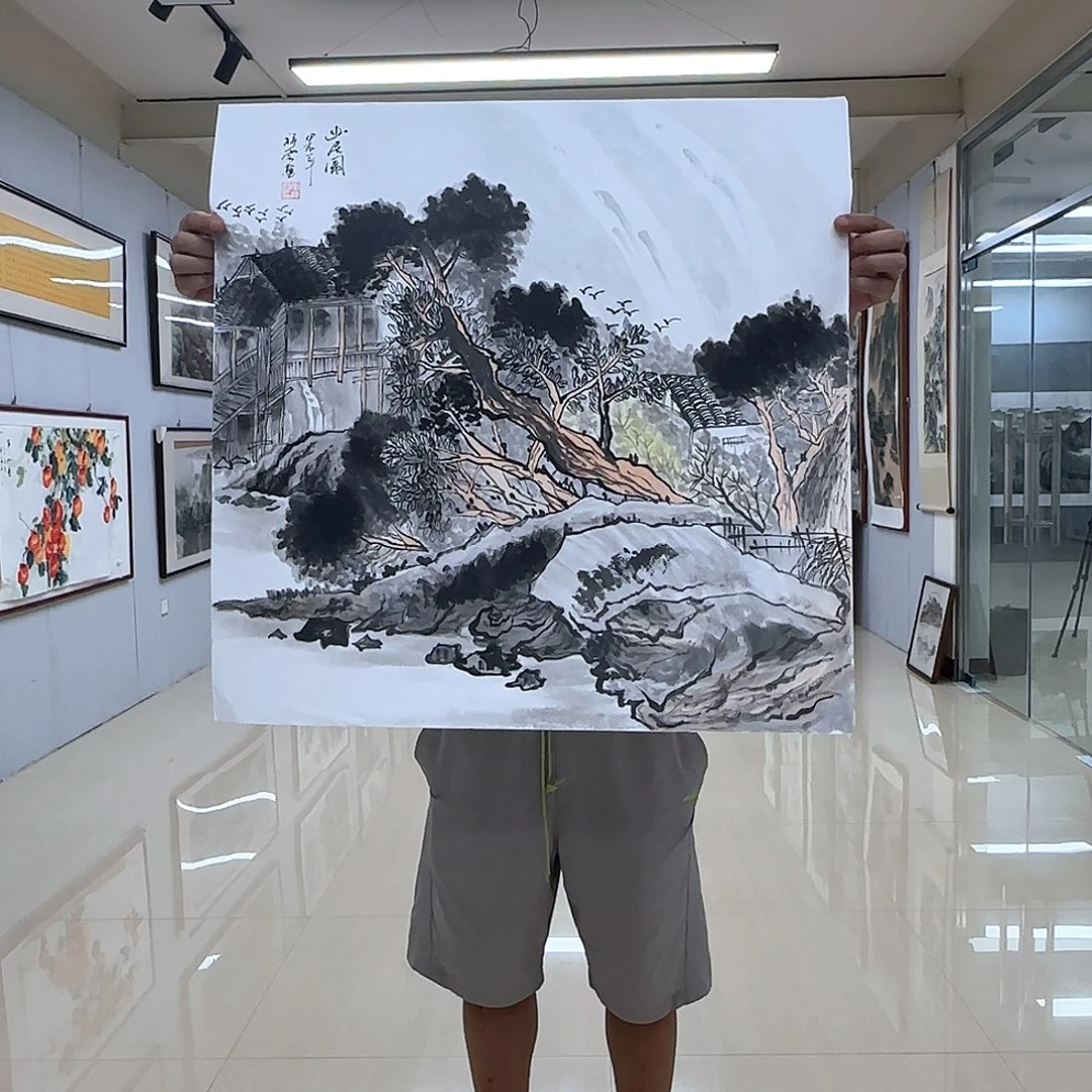 国画国画作品多次