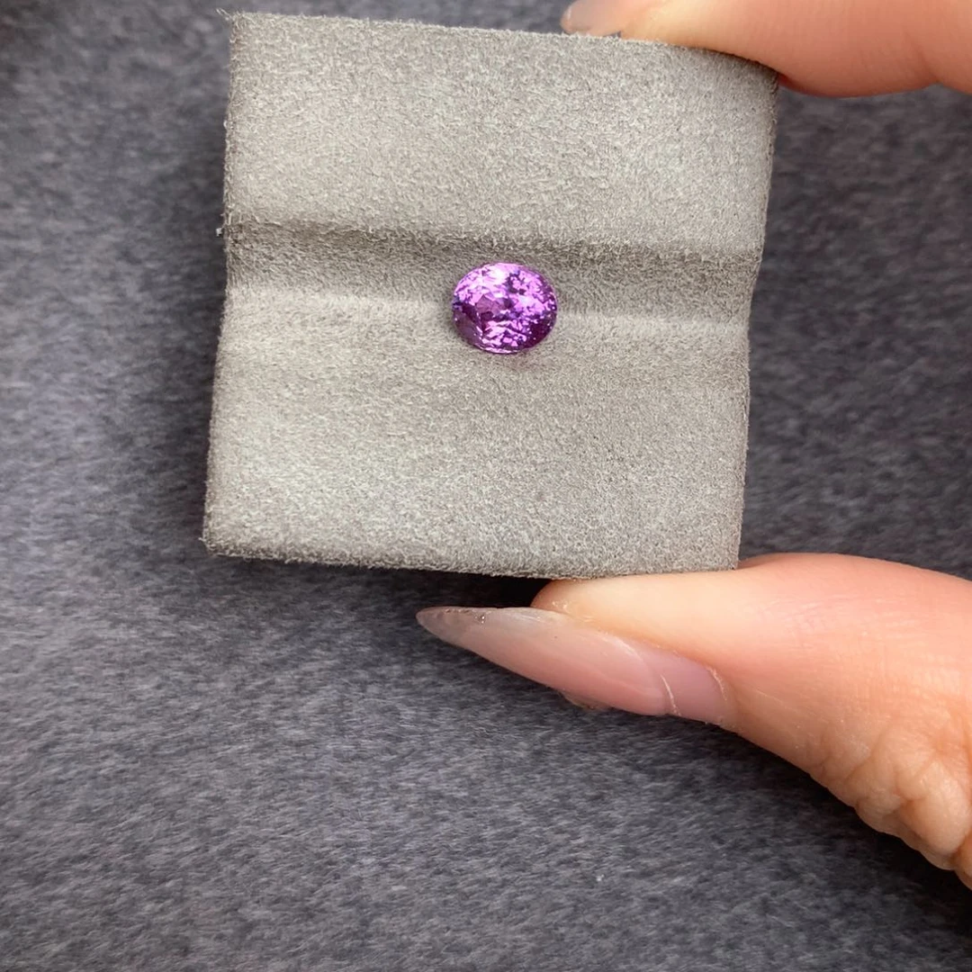 裸石蓝宝石无烧紫蓝宝1.24ct