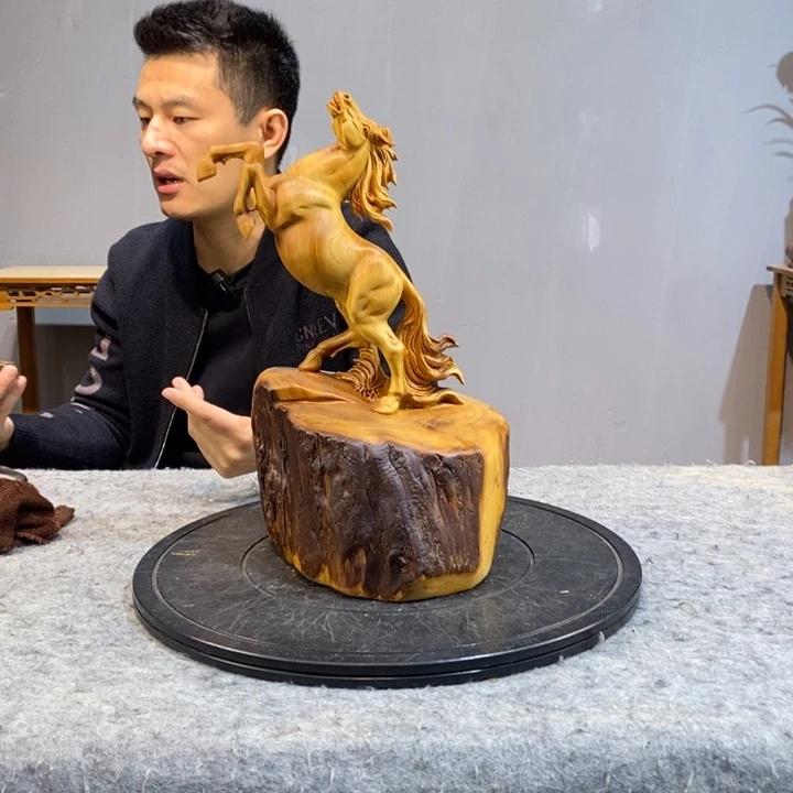 柏木木雕工艺品摆件