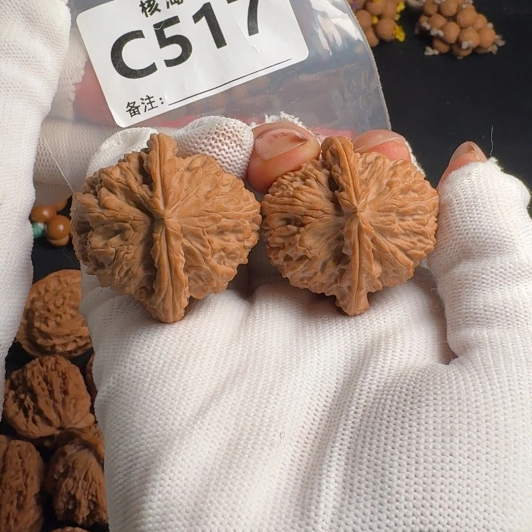 文玩核桃把件39白狮子C517