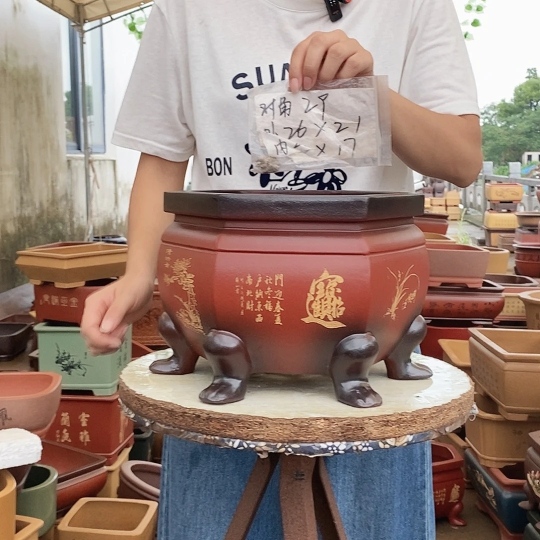 紫砂花盆紫砂花盆